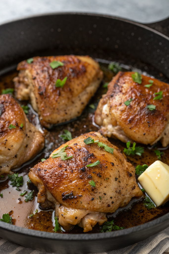 Pan Seared Chicken Thighs Recipe
