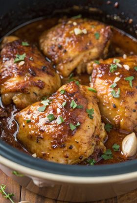 Slow Cooker Brown Sugar Garlic Chicken Recipe