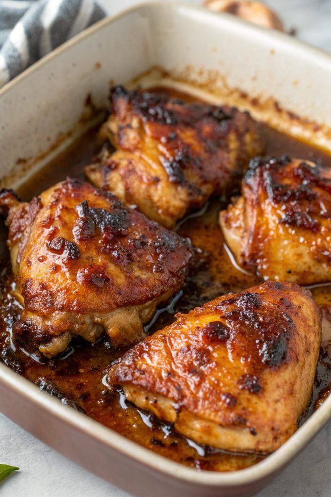 Sweet Spicy Glazed Chicken Thighs Recipe