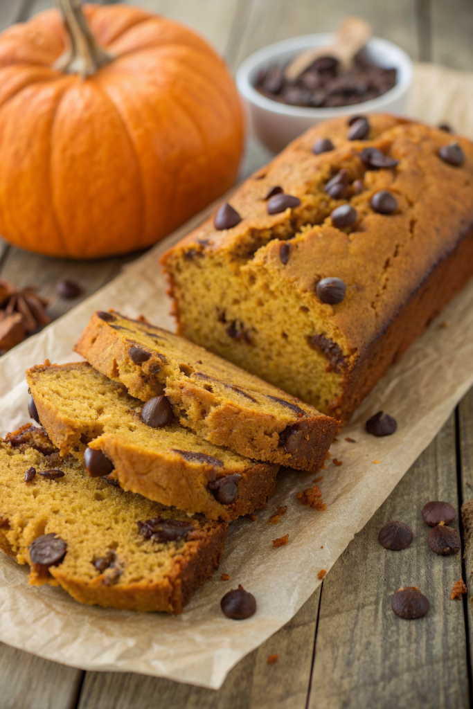 Banana Chocolate Chip Pumpkin Bread Recipe