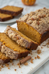 Banana Pumpkin Bread with Streusel Topping