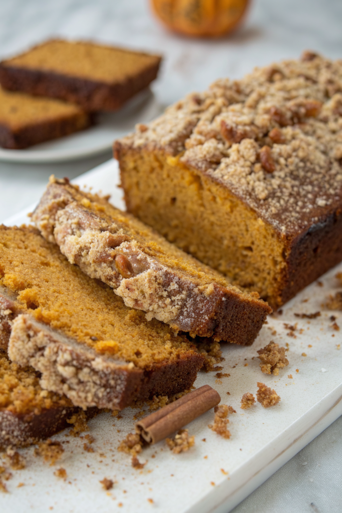 Banana Pumpkin Bread with Streusel Topping