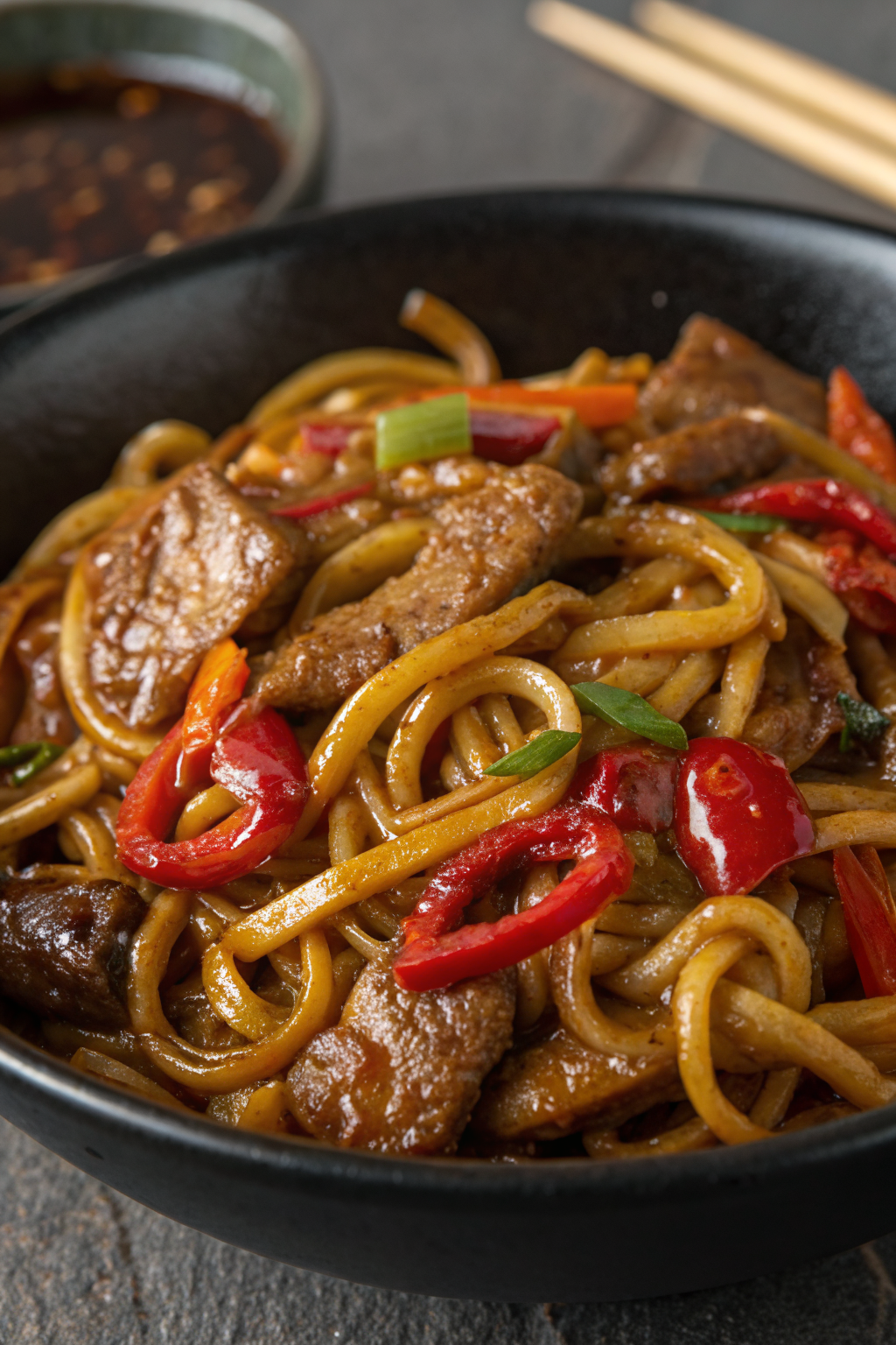 Black Pepper Beef Udon Recipe
