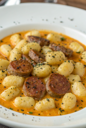 Creamy Butternut Squash Gnocchi Sausage Thyme and Sage