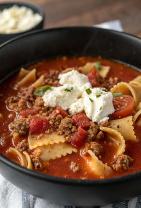 Crockpot Lasagna Soup Recipe