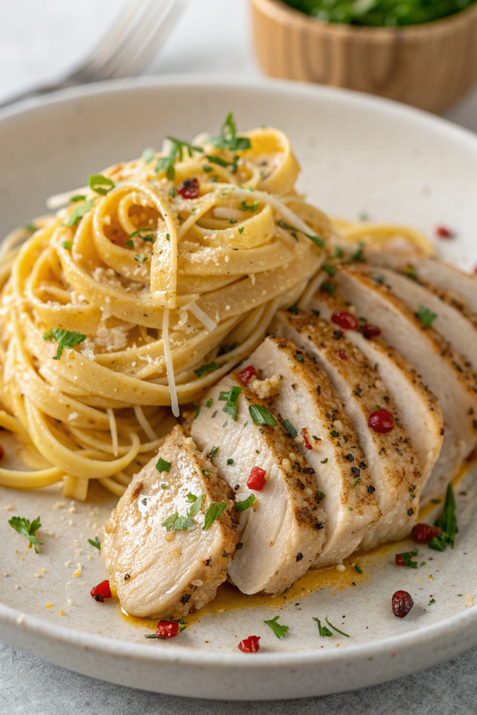 Garlic Butter Chicken Pasta Recipe