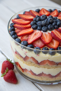 How to Make No-Bake Red White Blue Trifle