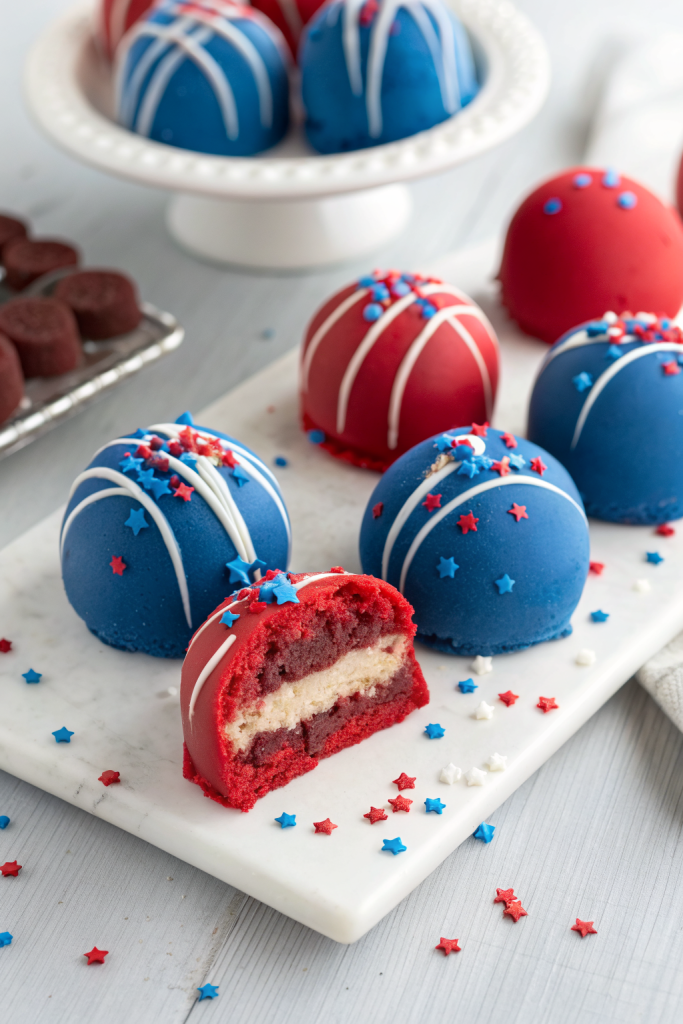 Patriotic Oreo Balls Recipe