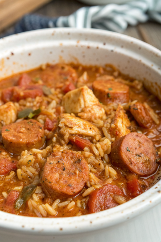 Slow Cooker Chicken Jambalaya Recipe