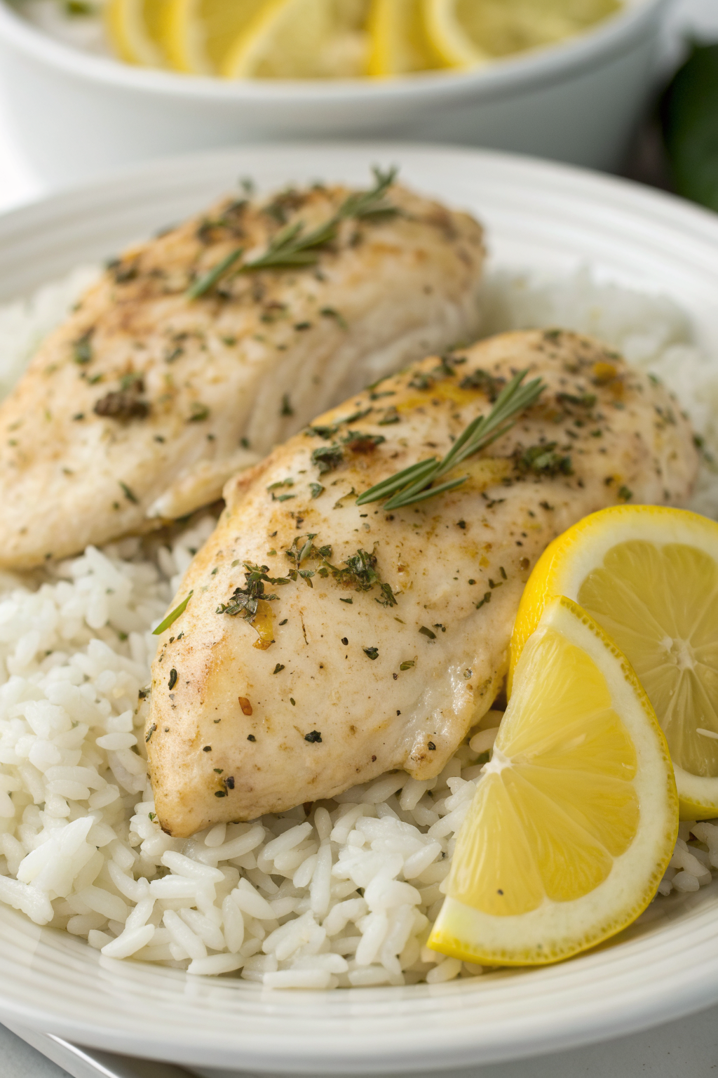 Slow Cooker Lemon Herb Chicken and Rice Recipe
