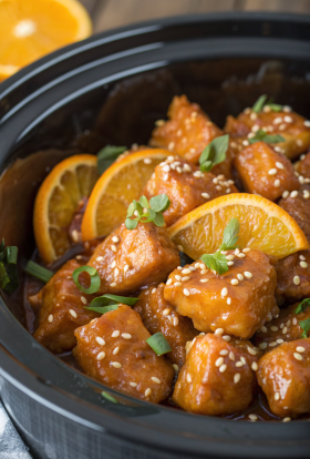 Slow cooker Orange Chicken Recipe