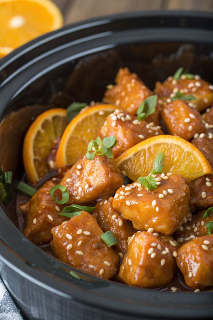 Slow cooker Orange Chicken Recipe