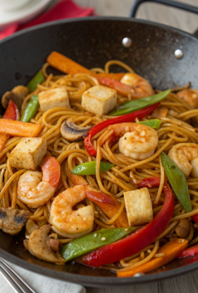 Yaki Udon with Shrimp Recipe