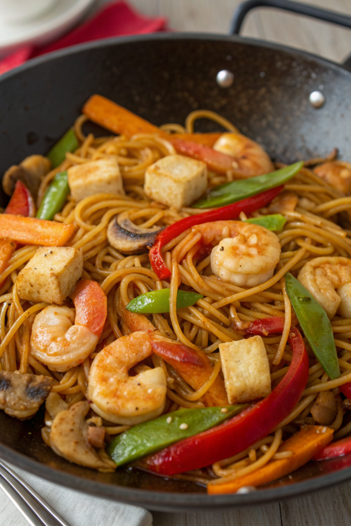 Yaki Udon with Shrimp Recipe