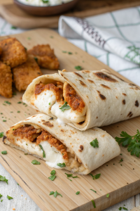 Air Fryer Crispy Chicken & Mozzarella Wraps Recipe