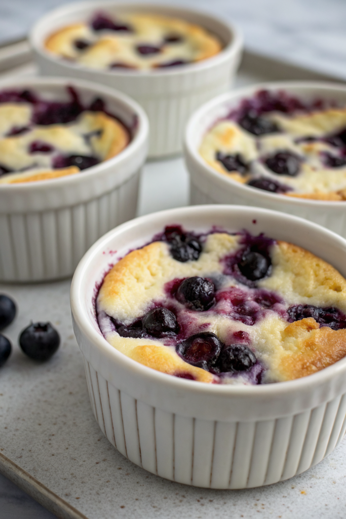 Creamy Baked Blueberry Cottage Cheese Bowls Recipe