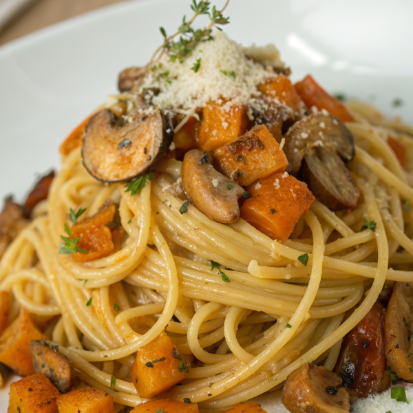 Creamy Lemon Butternut Squash Pasta Recipe