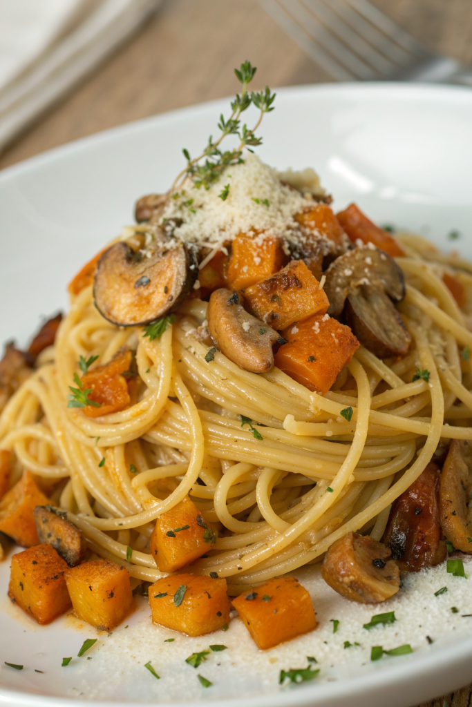 Creamy Lemon Butternut Squash Pasta Recipe
