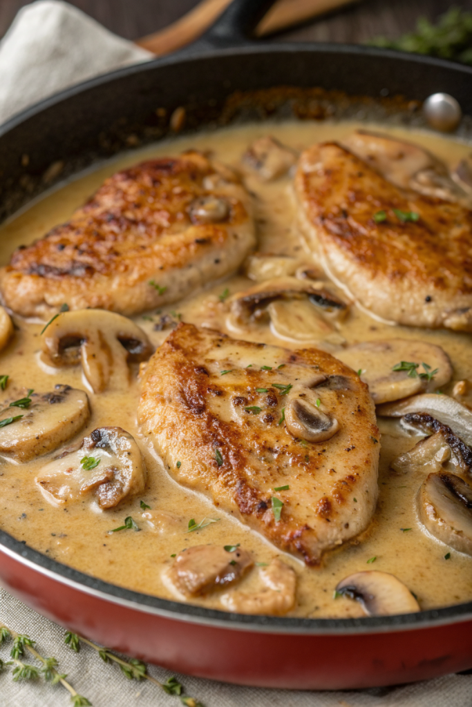 Creamy Mushroom Chicken Recipe