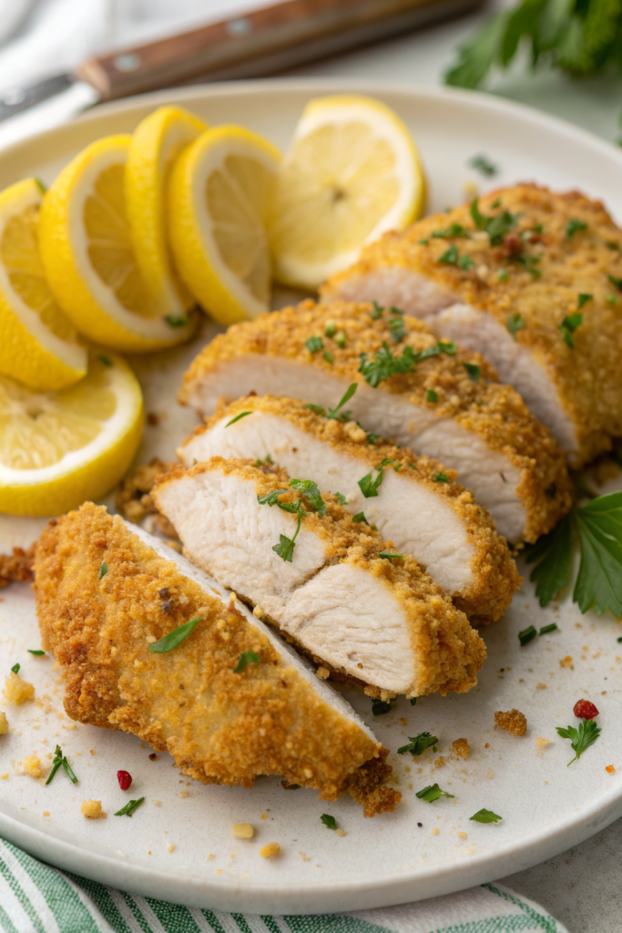Crispy Oven Baked Chicken Cutlets Recipe