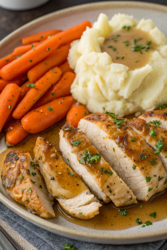 Garlic Herb Chicken with Creamy Mashed Potatoes