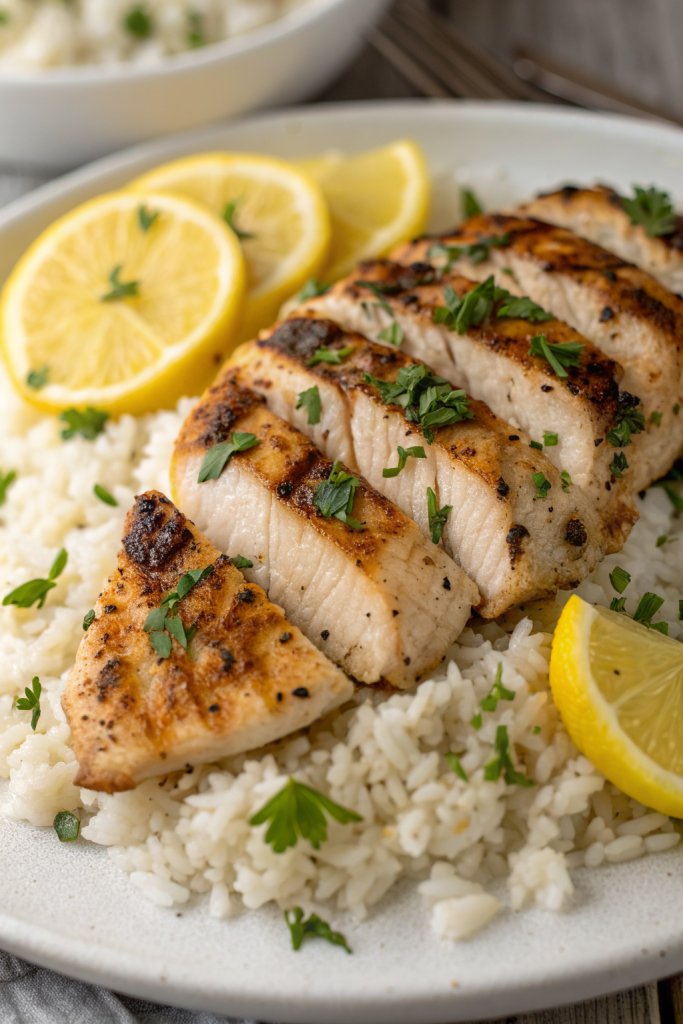 Greek Chicken and Lemon Rice Recipe