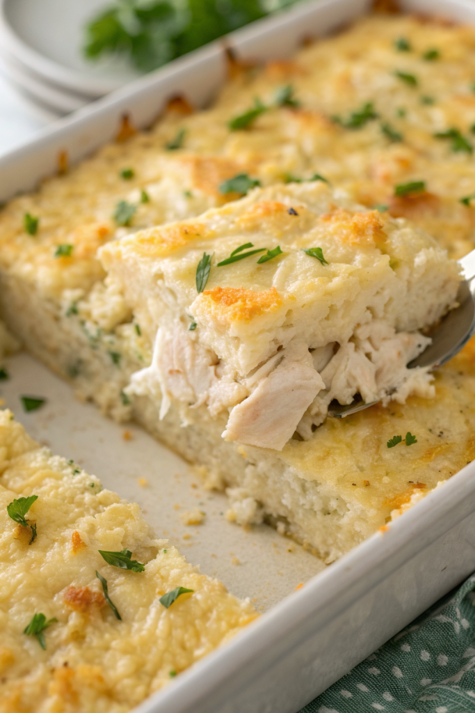 Healthy Chicken Cauliflower Rice Casserole Recipe
