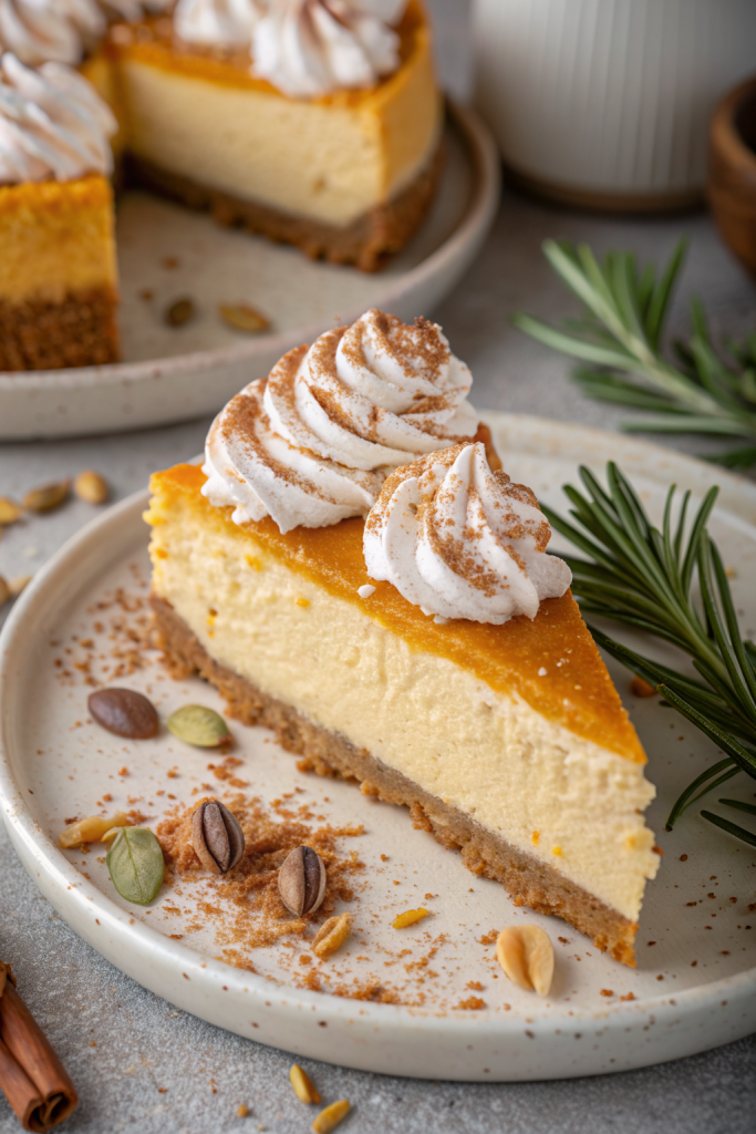 Pumpkin Streusel Cheesecake Recipe