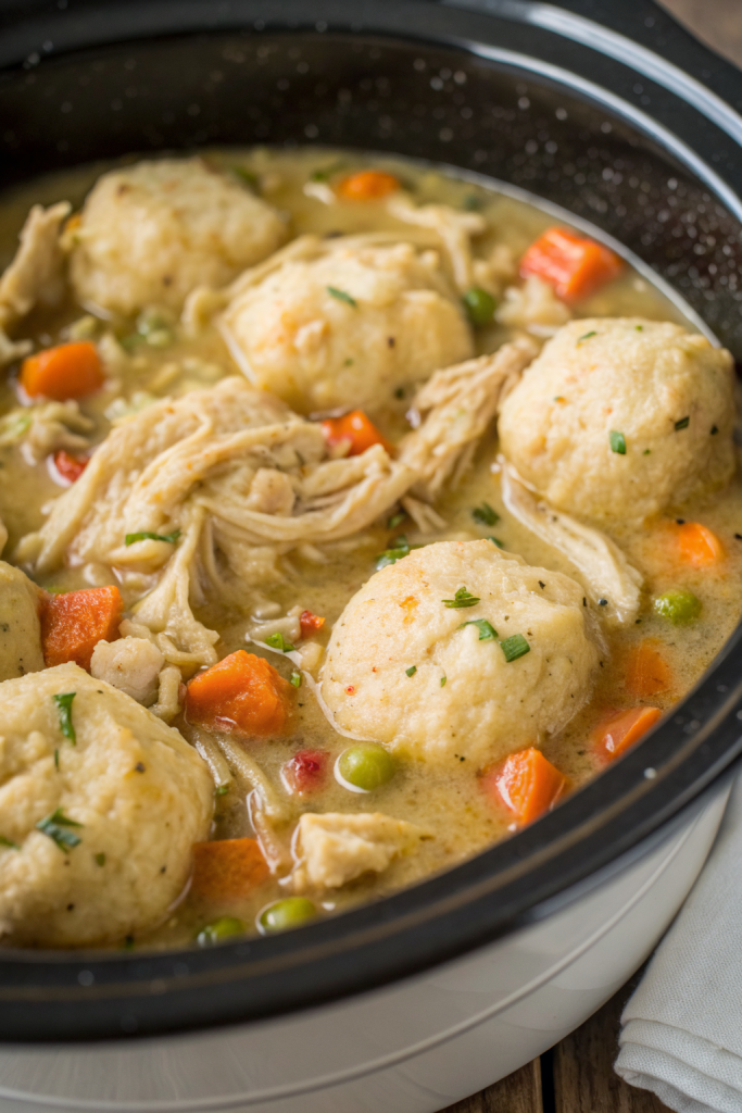 Slow Cooker Chicken and Dumplings Recipe