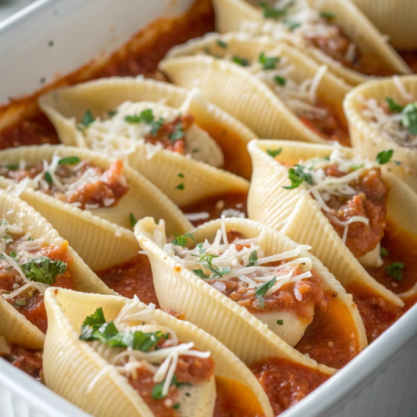 Stuffed Shells With Pumpkin Cream Sauce